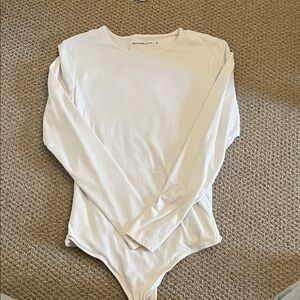 White Long Sleeve Bodysuit